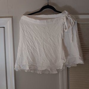 Gauze white skirt